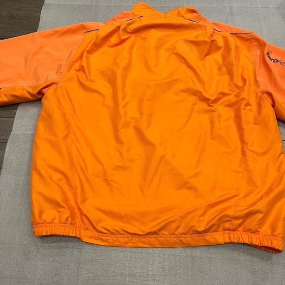 [L/Ptp26”]Zero Restriction Mens Orange Tour Series Wind S/S Shirt Jacket 1/4 Zip - Picture 10 of 11